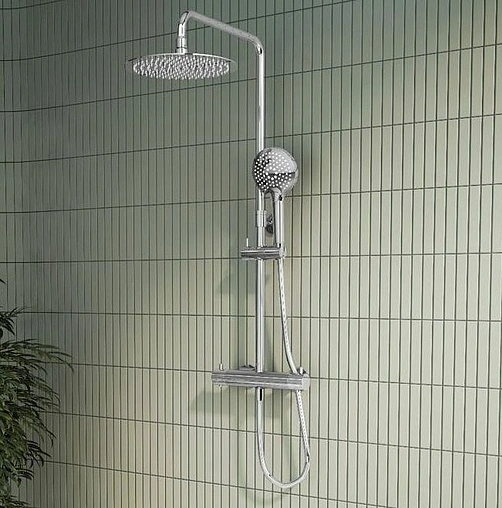 Душевая система с термостатом для душа VitrA Aquaheat хром A47205 ...