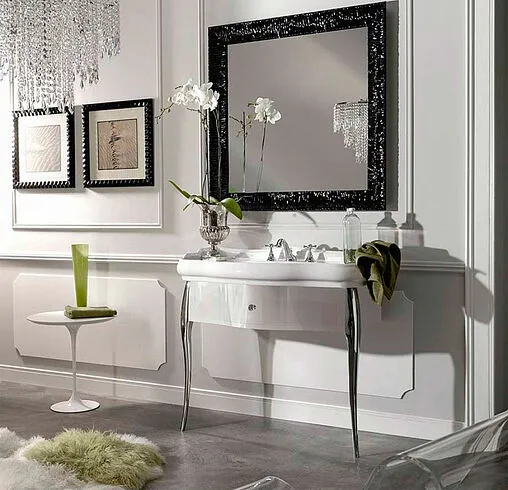 Зеркало Kerasan Retro 100 золото 736403