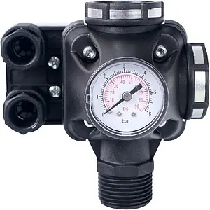Реле давления с манометром и 3-х выводным штуцером Stout PM5-3W SCS-0001-000053 Реле давления с манометром и 3-х выводным штуцером Stout PM5-3W SCS-0001-000053, 3