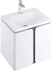 Тумба-умывальник подвесная Ravak Balance 50 белый/графит X000001365+XJX01250000, 1