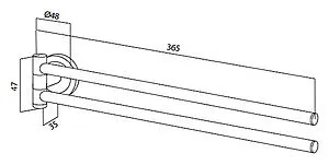Полотенцедержатель Am.Pm Serenity хром A4032600 Полотенцедержатель Am.Pm Serenity хром A4032600, 2