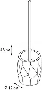 Ёршик для унитаза Fixsen Flat белый/хром FX-290-5 Ёршик для унитаза Fixsen Flat белый/хром FX-290-5, 2