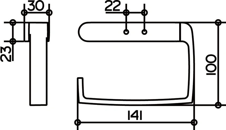 Держатель туалетной бумаги Keuco Elegance new хром 11662010000