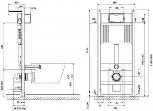 Инсталляция для подвесного унитаза Cersanit Aqua Prime P 50Z 63476 Инсталляция для подвесного унитаза Cersanit Aqua Prime P 50Z 63476, 2