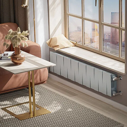 Радиатор биметаллический 16 секций Royal Thermo PianoForte 200 Silver Satin RTPS3020016