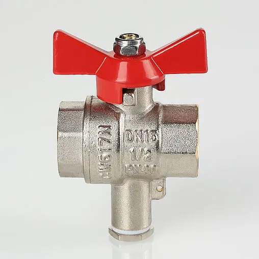 Кран шаровый для подключения датчика температуры ¾&quot;в x ¾&quot;в Valtec VT.247.N.05