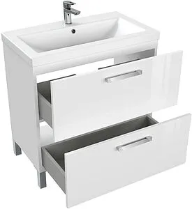 Тумба-умывальник Cersanit Melar 80 белый 64130+, 5