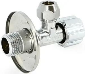 Вентиль регулирующий угловой ½"н x ⅜"н x 10ц хром Uni-fitt 186A2500 Вентиль регулирующий угловой ½"н x ⅜"н x 10ц хром Uni-fitt 186A2500, 1