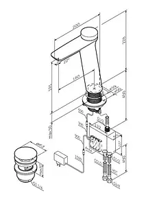 Термостат для раковины Am.Pm Inspire 2.0 хром F50A93400 Термостат для раковины Am.Pm Inspire 2.0 хром F50A93400, 2