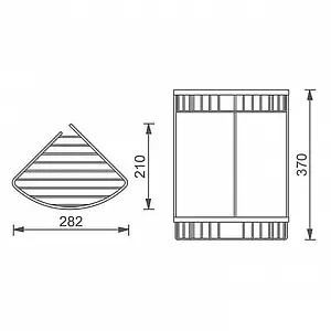 Полка Aquanet хром 8136 Полка Aquanet хром 8136, 2