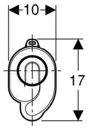 Сифон для писсуара Laufen Caprino 8.9418.1.000.000.1