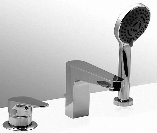 Смеситель на борт ванны на 3 отверстия Vega Theos хром 91A1615122