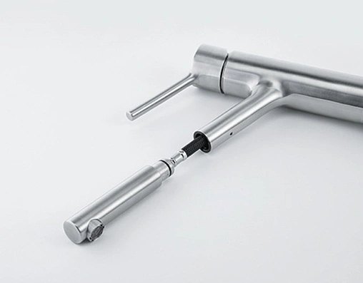 Смеситель для кухни с выдвижным изливом Franke Taros Neo нержавеющая сталь 115.0596.383