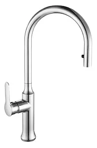 Смеситель для кухни с выдвижным изливом Ravak KM 017.00 хром X070078, 1