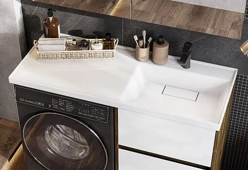 Тумба под умывальник напольная без фасада Aquaton Лондри 60 дуб рустикальный 1A266901LHDR0