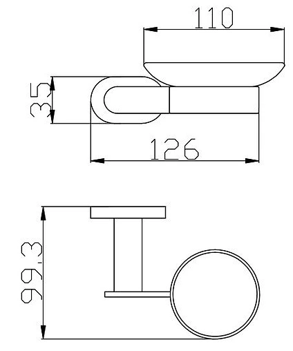 Мыльница Rav Slezak Yukon чёрный матовый YUA0300CMAT Мыльница Rav Slezak Yukon чёрный матовый YUA0300CMAT