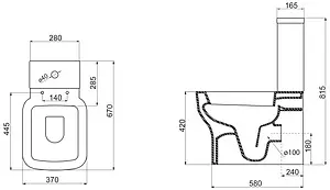 Унитаз-компакт BelBagno Vaso белый BB127CP+BB127T, 2