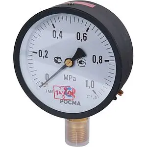 Манометр радиальный Росма ТМ-510Р.00 100мм 10 бар ½" 00000006836 Манометр радиальный Росма ТМ-510Р.00 100мм 10 бар ½" 00000006836, 3