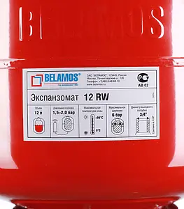 Расширительный бак Belamos 12л 6 бар 12RW Расширительный бак Belamos 12л 6 бар 12RW, 2