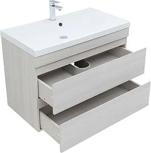 Тумба-умывальник подвесная Aquanet Нота New 100 дуб холден 00334206+00204096 Тумба-умывальник подвесная Aquanet Нота New 100 дуб холден 00334206+00204096, 4