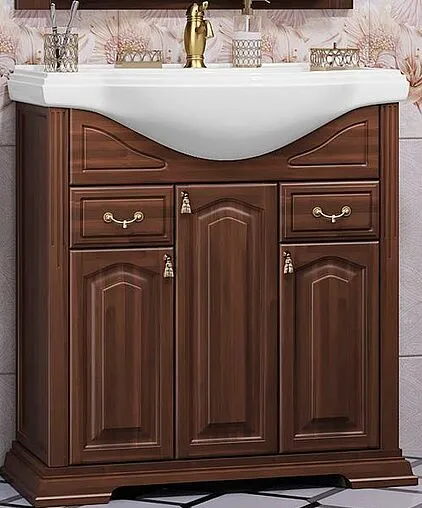 Тумба-умывальник напольный Opadiris Риспекто 80 орех антикварный 00-00006025+4620008198941