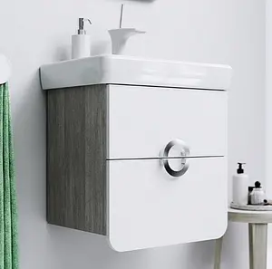 Тумба-умывальник подвесная Aqwella Alicante 50 белый/дуб седой Alic.01.05/Gray+1WH302127 Тумба-умывальник подвесная Aqwella Alicante 50 белый/дуб седой Alic.01.05/Gray+1WH302127, 3