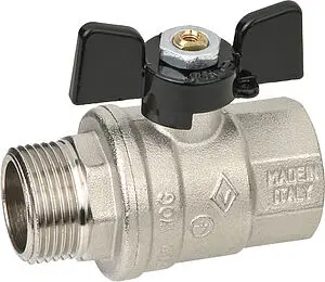 Кран шаровый 1"в x 1"н Bugatti Oregon 03070070 Кран шаровый 1"в x 1"н Bugatti Oregon 03070070, 1
