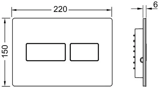 Клавиша смыва для унитаза TECEsolid 9240435 бронза с текстурой ромбы