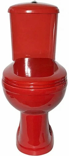 Унитаз-компакт Оскольская керамика Дора-Антивсплеск стандарт красный 47360130402