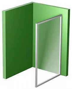 Боковая стенка 900мм прозрачное стекло Ravak Blix BLPS-90 9BH70C00Z1, 4