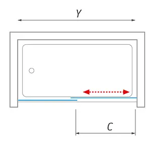 Шторка на ванну 1600мм прозрачное стекло Roltechnik LLV2/1600 572-1600000-00-02, 4
