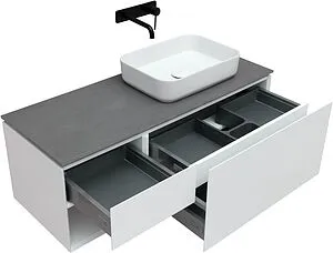 Тумба под умывальник подвесная Allen Brau Infinity 120 R белый 1.21008.WM, 5