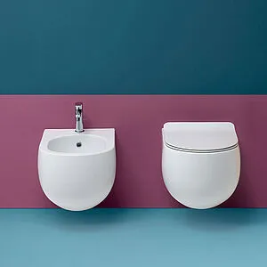 Биде подвесное Kerasan Flo белый матовый 312330 Биде подвесное Kerasan Flo белый матовый 312330, 5