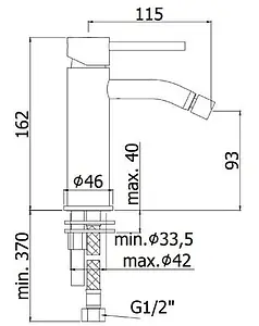 Смеситель для биде Paffoni Light розовое золото LIG131ROSE Смеситель для биде Paffoni Light розовое золото LIG131ROSE, 2