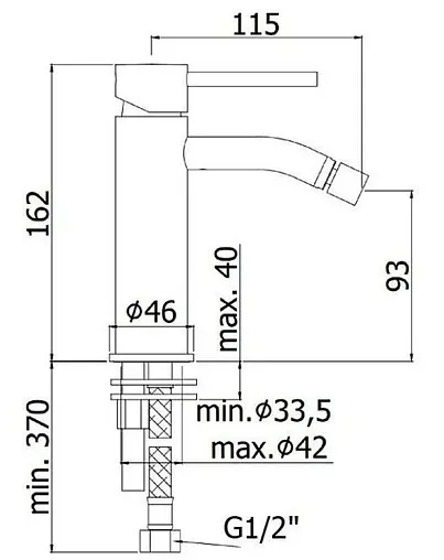 Смеситель для биде Paffoni Light розовое золото LIG131ROSE Смеситель для биде Paffoni Light розовое золото LIG131ROSE