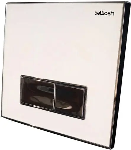 Инсталляция для подвесного унитаза Set 4 в 1 beWash BW74 K500RZVP0500BYC00000 с кнопкой белое стекло/хром
