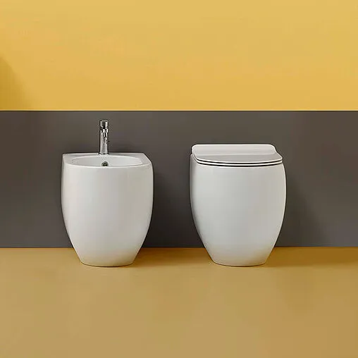 Биде напольное Kerasan Flo белый 312401