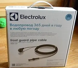 Кабель нагревательный саморегулирующийся 2м Electrolux Frost guard pipe cable EFGPC 2-18-2 Кабель нагревательный саморегулирующийся 2м Electrolux Frost guard pipe cable EFGPC 2-18-2, 4