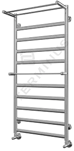 Полотенцесушитель водяной лесенка Terminus Хендрикс+ с полкой П11 500х1086 полированная сталь 4620768886867, 2