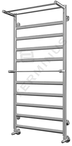 Полотенцесушитель водяной лесенка Terminus Хендрикс+ с полкой П11 500х1086 полированная сталь 4620768886867