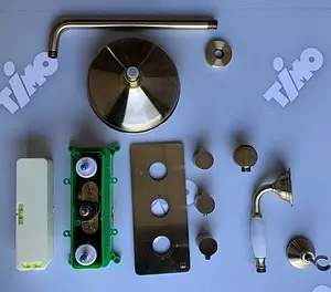 Душевая система с термостатом для душа Timo Petruma бронза/белый SX-5169/02SM Душевая система с термостатом для душа Timo Petruma бронза/белый SX-5169/02SM, 3