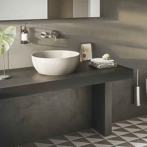 Раковина VitrA Outline Recycled 57 тауп матовый 7992B066-0016 Раковина VitrA Outline Recycled 57 тауп матовый 7992B066-0016