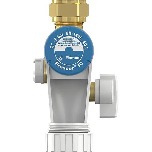 Группа безопасности бойлера 15мм 8 бар Flamco Prescor IC ½ compression 27173