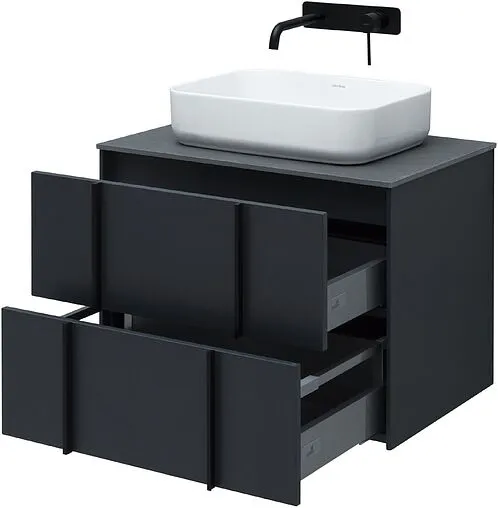 Тумба-умывальник подвесной Allen Brau Reality 70 антрацит 1.32004.AM+