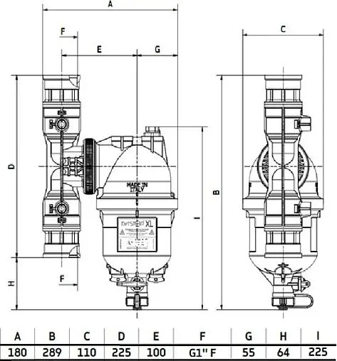 Фильтр-дешламатор 1&quot;в x 1&quot;в Valtec VT.381.B.06