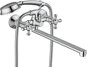 Смеситель для ванны с длинным изливом Damixa Retro хром 239500000 Смеситель для ванны с длинным изливом Damixa Retro хром 239500000, 1