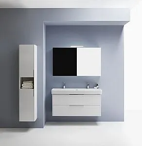 Шкаф-зеркало Laufen Base 100 белый матовый 4.0285.2.110.260.1 Шкаф-зеркало Laufen Base 100 белый матовый 4.0285.2.110.260.1, 3