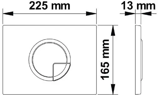 Клавиша смыва для унитаза BERGES Novum R9 040029 золото