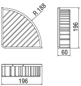 Полка SMARTsant хром SM005AA, 3