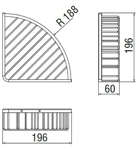 Полка SMARTsant хром SM005AA